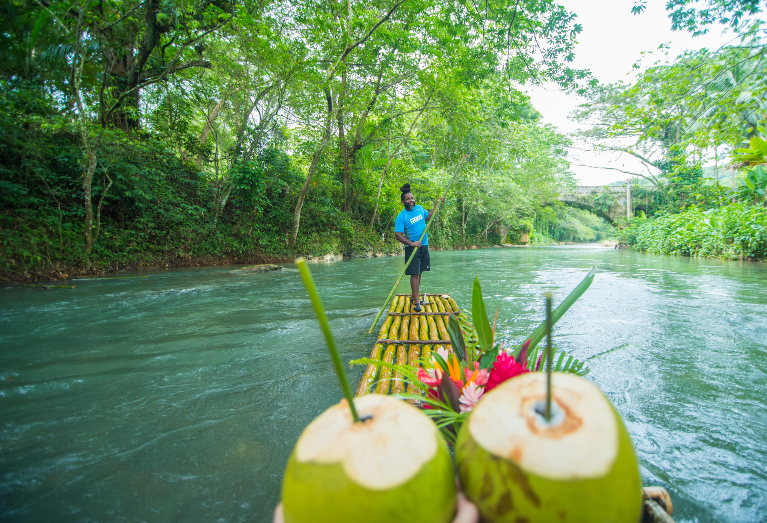 Bamboo rafting experiences